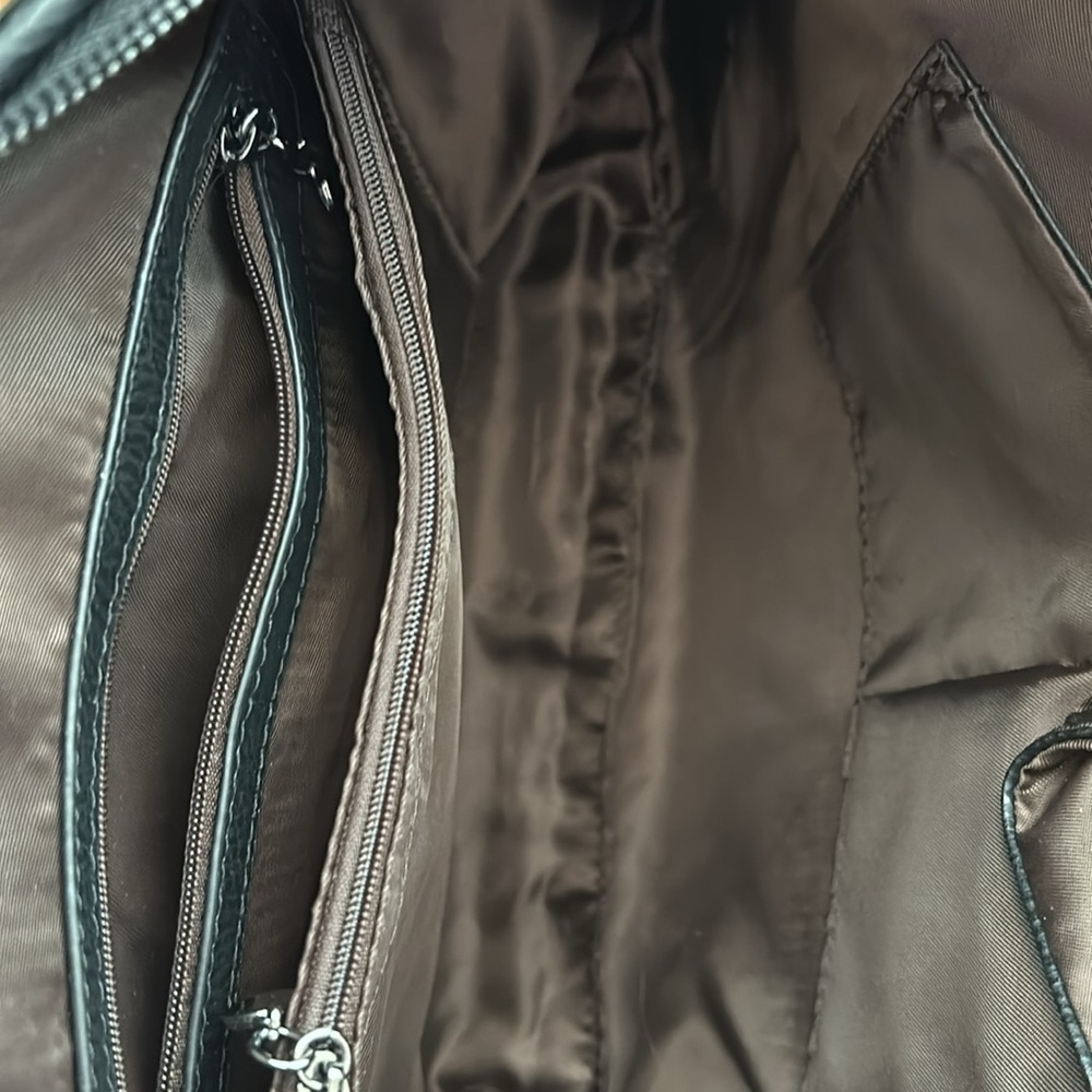 NEW Woven Leather Bag.   Black Bottega Veneta Style Vegan Leather Hobo Bag - Picture 3 of 5